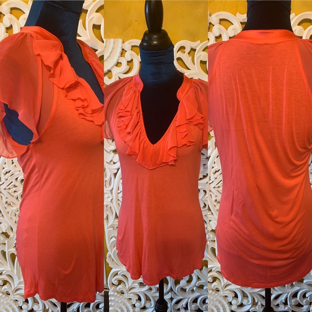 Express coral top size medium